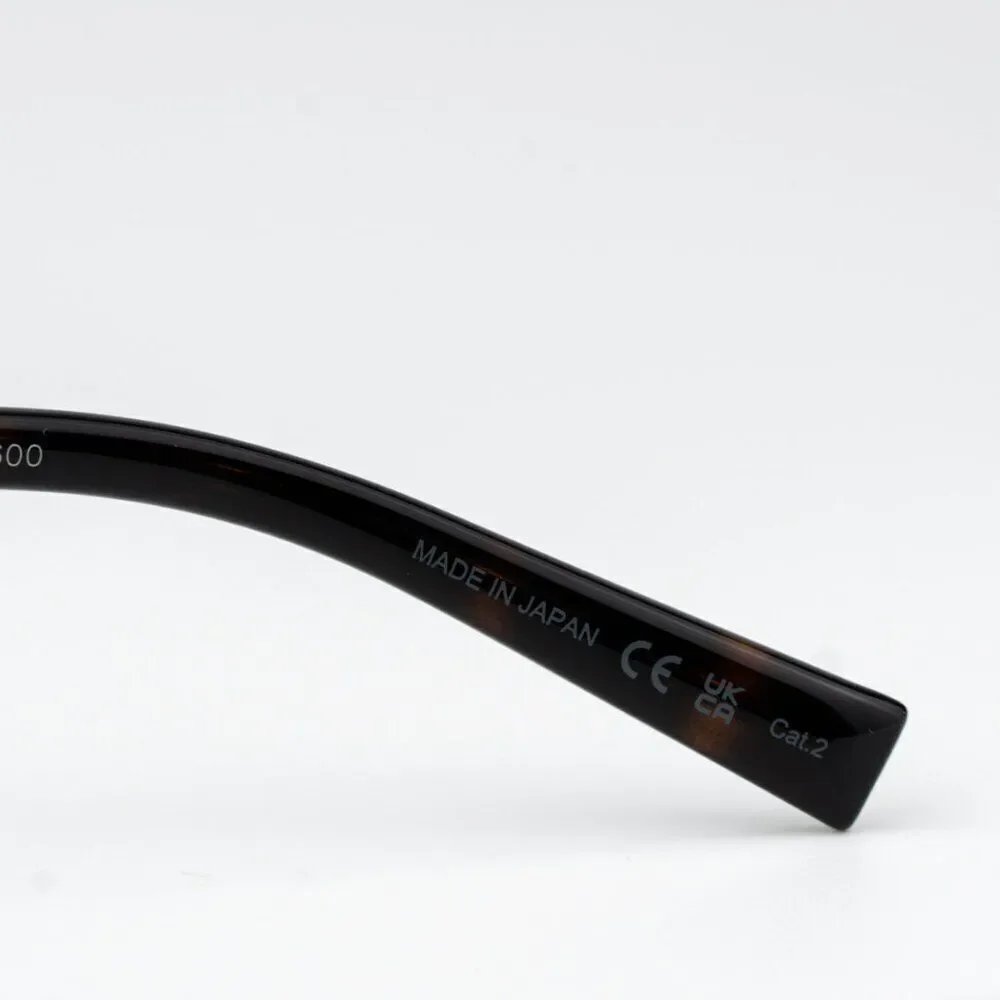 NEW Saint Laurent SL707 003 Ruthenium Grey Havana Nicotine Oval Unisex Sunglasse